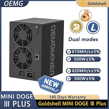 Amazon.com: 全新Goldshell Mini Doge Ⅲ Plus ASIC Miner 適用